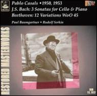 Хåϡ1685-1750/Gamba Sonata.1-3 Casals(Vc) P. baumgartner(P) +beethoven