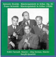 ɥ륶1841-1904/Piano Quintet Farnadi(P) Barylli. q +f. schmidt Quintet Demus(P)