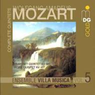 ⡼ĥȡ1756-1791/Comp. quintets Vol.5 Ensemble Villa Musica Clarinet  Horn Quintet