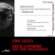 Piano Concerto.5: Gilels(P), Leinsdorf / Nyp +r.strauss: Till, Etc(1976.9.16