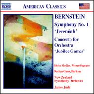 バーンスタイン、レナード（1918-1990）/Sym.1 Concerto For Orchestra： Judd / New Zealand. so Medlyn(Ms) Gunn(Br)