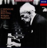 ԥΡ󥵡/Backhaus Carnegie Hall Recital (1954)