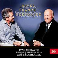 ١ȡ1770-1827/Piano Concerto.4 Moravec Belohlavek / Prague Philharmonia +franck Ravel