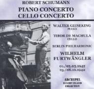 塼ޥ󡢥٥ȡ1810-1856/Piano Concerto Cello Concerto Gieseking(P) De Machula(Vc) Furtwangler