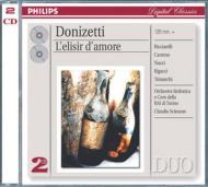 L'Elisir d'Amore : Scimone / Turin RAI Orchestra, Ricciarelli, Carreras, Nucci, etc (1984 Stereo)(2CD)