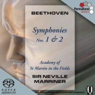 交響曲第1番、第2番 マリナー＆ＡＳＭＦ : ベートーヴェン（1770-1827 