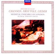Heinrich Isaac: Chanson.Frottole.Lieder