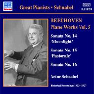 Complete Piano Sonatas Vol.5 14, 15, 16: Schnabel