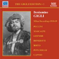 Tenor Collection/Beniamino Gigli The Gigli Edition Vol.1 Milan Recordings