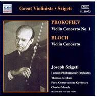 Violin Concerto.1: Szigeti, Beecham, Harty / Lpo +bloch, Bartok