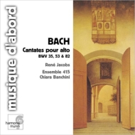 Хåϡ1685-1750/Cantata.35 53 82 R. jacobs(C-t) Banchini / Ensemble 415