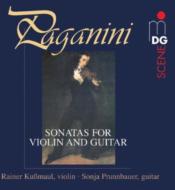 パガニーニ（1782-1840）/Sonatas For Violin ＆ Guitar： R. kussmaul(Vn) Prunnbauer(G)