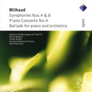 Sym.4, 8: Milhaud / French National Radio, Piano Concerto.4: Helffer
