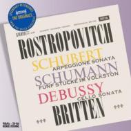 塼٥ȡ1797-1828/Arpeggione Sonata Rostropovich(Vc) Britten(P) +debussy Schumann