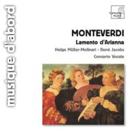 ƥǥ1567-1643/Lamento D'arianna Jacobs / Concerto Vocale
