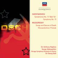 ショスタコーヴィチ（1906-1975）/Sym.13 15： Solti / Cso +mussorgsky： Songs ＆ Dances Of Death