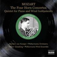 ⡼ĥȡ1756-1791/Horn Concerto.1-4 Brain(Hr) Karajan / Po +piano Quintet Gieseking