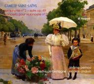 サン＝サーンス (1835-1921)/Sym 2 Cello Concerto 2 ： Chalvin / Bretagne O Pernoo(Vc)