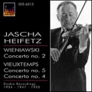 ヴュータン（1820-1881）/Violin Concerto.4 5： Heifetz(Vn) +wieniawski： Concerto.2