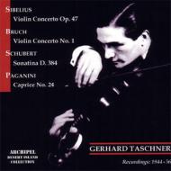 Violin Concerto: Taschner(Vn)Sandberg / Cologne Rso +bruch: Concerto.1(Abendroth / Bpo)