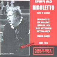 Rigoletto(German): Rossi / Cologne Rso Metternich Coertse De Luca