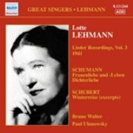 Frauenliebe Und Leben, Dichterliebe: Lehmann +schubert (Lotte Lehmann Lieder Recordings Vol.3)
