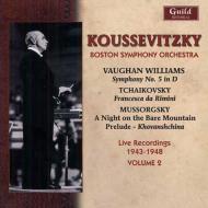 ヴォーン・ウィリアムズ（1872-1958）/Sym.5： Koussevitzky / Bso +mussorgsky Tchaikovsky