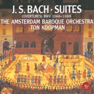 Orchestral Suites Nos.1-4 : Koopmann / Amsterdam Baroque Orchestra, Hazelzet(Fl)(1988)