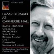 Berman Carnegie Hall Recital
