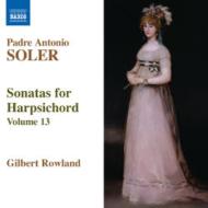 졼롢ȥ˥1729-1783/Complete Harpsichord Sonatas Vol.13 G. rowland(Cemb)