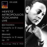 ベートーヴェン（1770-1827）/Violin Concerto： Heifetz(Vn) Mitropoulos / Nyp +brahms(Toscanini)