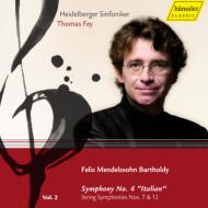 メンデルスゾーン（1809-1847）/Sym.4 String Symphony.7 12： Fey / Heidelberg So