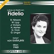 ベートーヴェン（1770-1827）/Fidelio： Karajan / Teatro Alla Scala Nilsson Lipp Vickers Hotter Frick Unger
