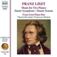 リスト（1811-1886）/Complete Piano Works Vol.26-dante Symphony： Franz Liszt Piano Duo Etc