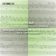 バッハ、C. P.E.（1714-1788）/Keyboard Concertos Vol.16： Spanyi(Tangent P Cemb) Mattson / Opus X