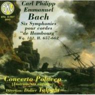 バッハ、C. P.E.（1714-1788）/Symphonies Wq.182： Talpain / Concerto Polacco