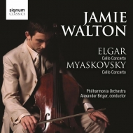 エルガー（1857-1934）/Cello Concerto： J. walton(Vc) Briger / Po +miaskovsky
