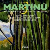 マルチヌー（1890-1959）/Complete Works For Violin ＆ Orch. vol.3： Matousek(Vn) Hogwood / Czech Po