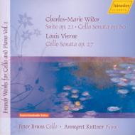 ɡ롢ޥ꡼1844-1937/Suite Cello Sonata P. bruns(Vc) Kuttner(P) +vierne
