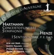 ハルトマン、カール・アマデウス（1905-63）/Sym 4 Concerto Funebre： Van Beek / Auvergne Co Roussev(Vn) +henze
