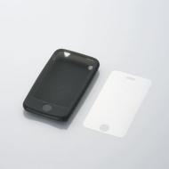 �G���R��: Iphone 3g�p�V���R���P�[�X / �t���t�B�����t / �u���b�N: Mpascaphbk