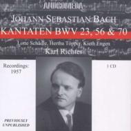 バッハ（1685-1750）/Cantata 23 56 70 ： K. richter / Munich Bach O Topper Engen (1957)