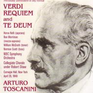ヴェルディ（1813-1901）/Requiem Te Deum： Toscanini / Nbc So Nelli Merriman Mcgrath N.scott (1948)
