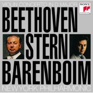ベートーヴェン（1770-1827）/Violin Concerto： Stern(Vn) Barenboim / Nyp +romance.1.2 Ozawa / Bso