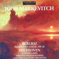 ベルリオーズ（1803-1869）/Harold En Italie： Markevitch / Bpo +beethoven： Overtures： Lamoureux Concert O
