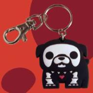 Scull Animals�@/ Vinyl Key chain Bulldog/ Max