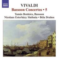 ヴィヴァルディ（1678-1741）/Bassoon Concertos Vol.5： Benkocs(Fg) Drahos / Nicolaus Esterhazy