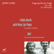 1912-1992/Empty Words Music For Piano One7 Cage Mikhashoff