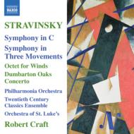 ストラヴィンスキー（1882-1971）/Symphony In C In 3 Movements Octet Dumbarton Oaks： Craft / Po St. luke's O Et
