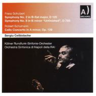 塼٥ȡ1797-1828/Sym 2 8  Celibidache / Cologne Rso A. scarlatti O +schumann Cello Concerto Ca